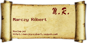 Marczy Róbert névjegykártya